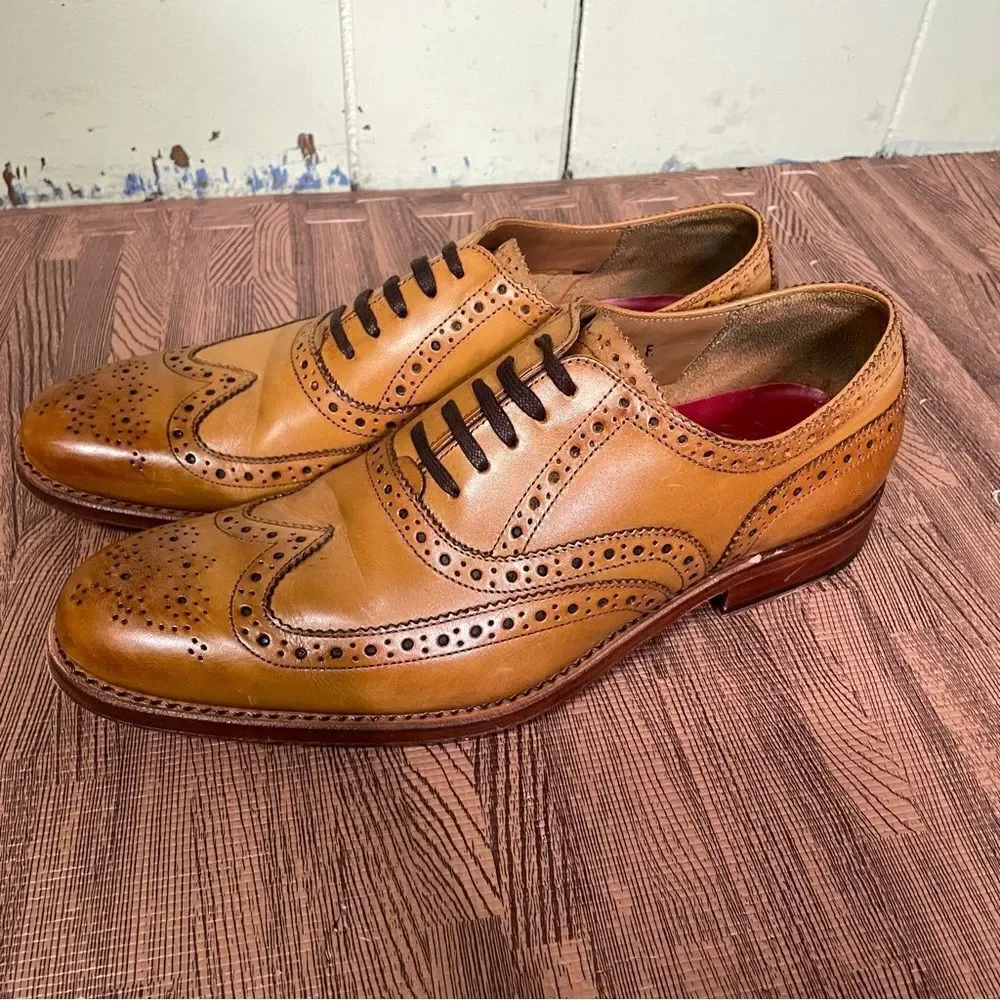 Grenson Dylan Wing Tip Oxford Brogue Leather Goodyear Welted Men’s UK 6.5 US 7.5